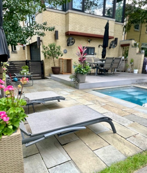 478 Kent Road Riverside, IL 60546 - Photo 4 of 41 a view of a patio with furniture and potted plants