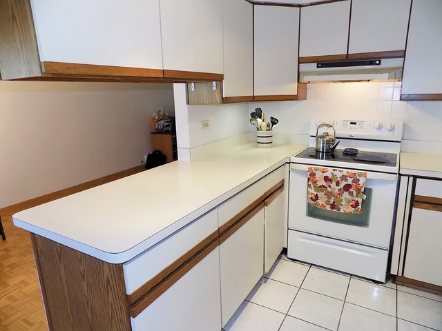 486 Raupp Boulevard Buffalo Grove, IL 60089 - Photo 3 of 16 a kitchen with stainless steel appliances a stove a refrigerator and cabinets