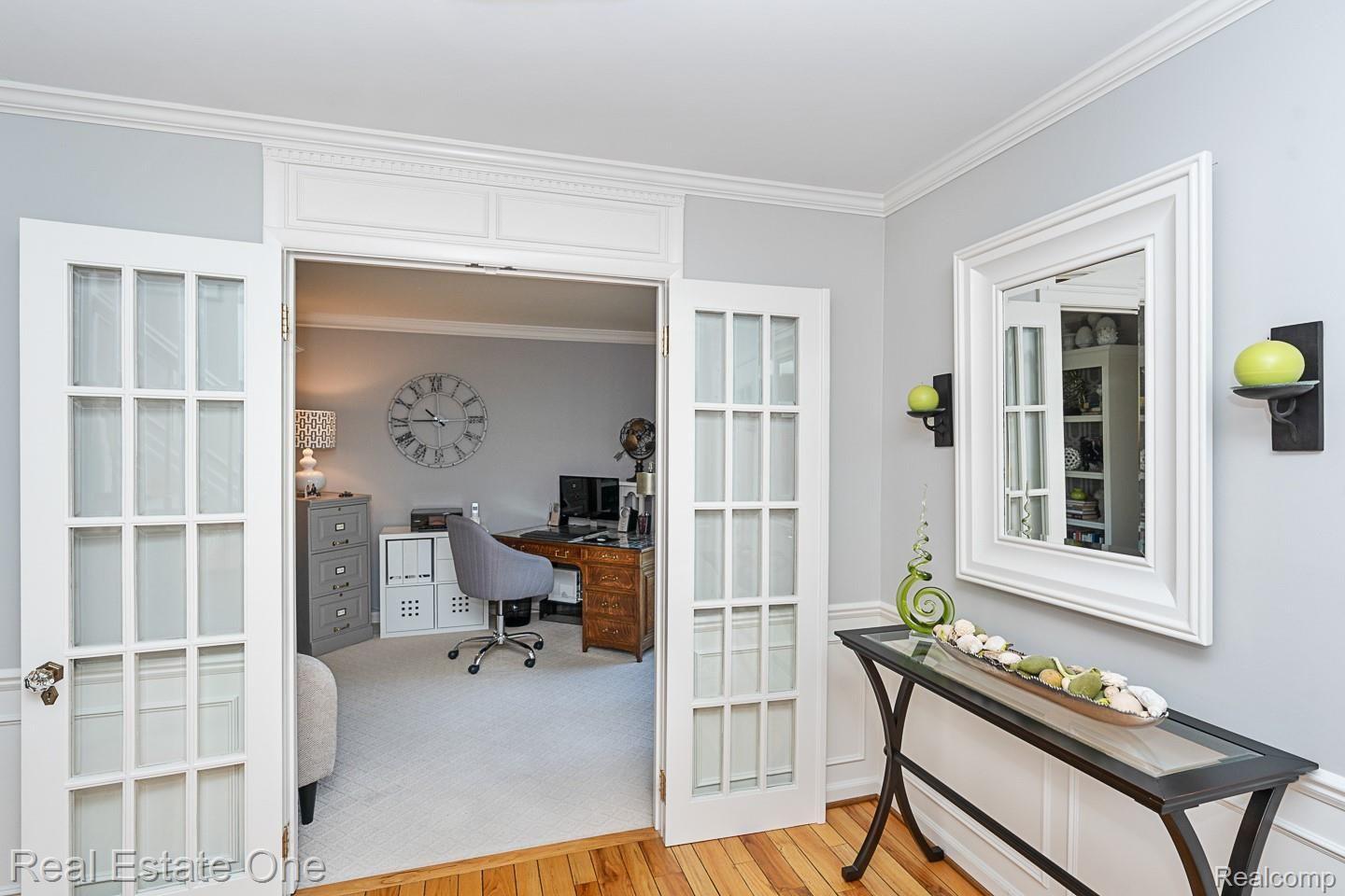 Office with French Doors