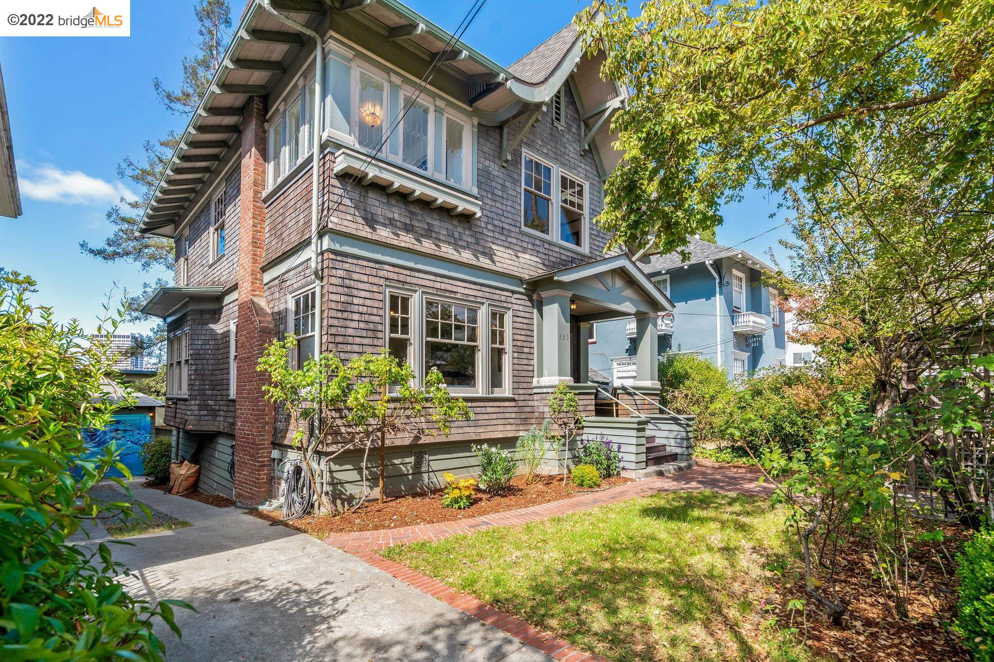 359 Bellevue Avenue Oakland, CA 94610 - Photo 1 of 1 a view of a house with sitting area and garden