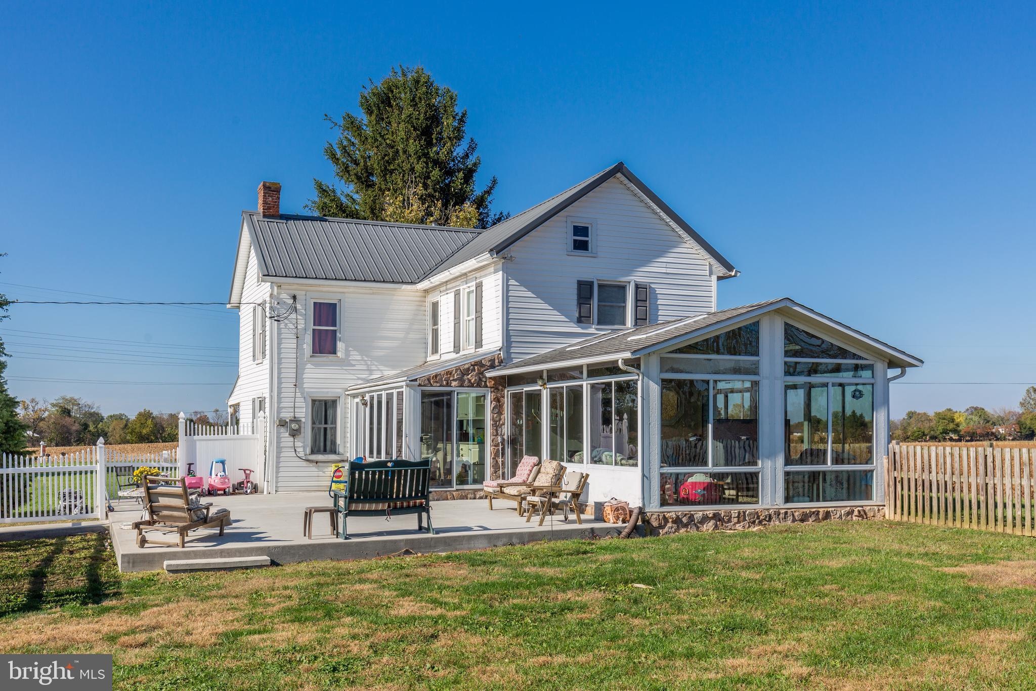 4855 Stonesifer Road Taneytown, MD 21787 - Photo 53 of 65 a view of a house with swimming pool and porch