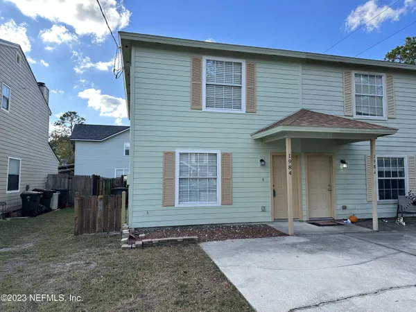 a front view of a house