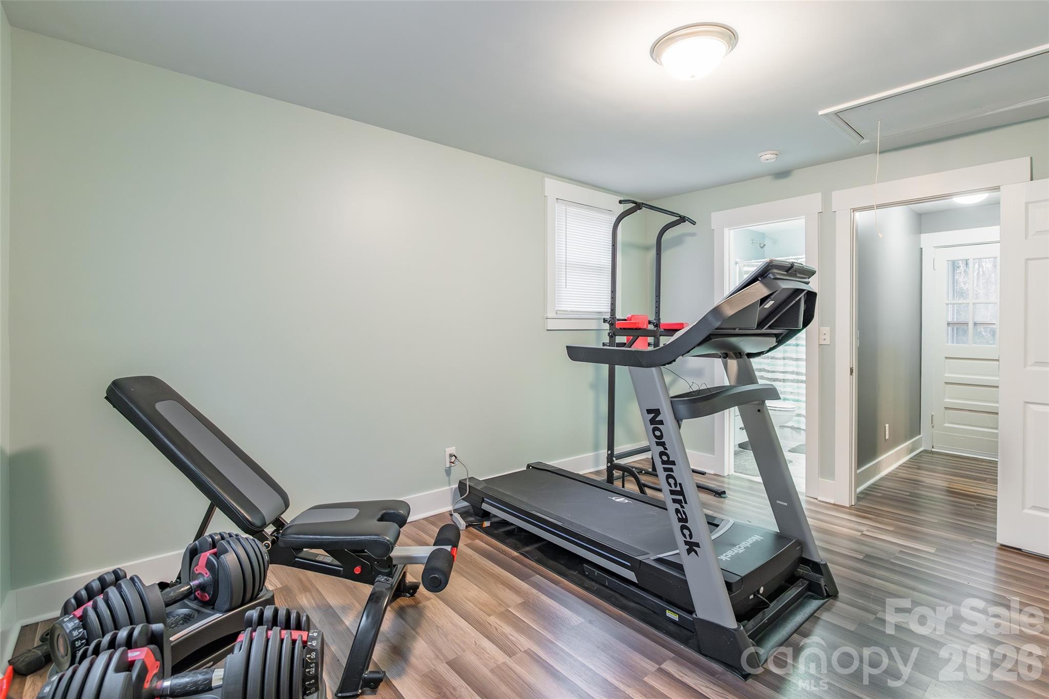 245 Mellon Road Belmont, NC 28012 - Photo 21 of 30 a view of a room with gym equipment