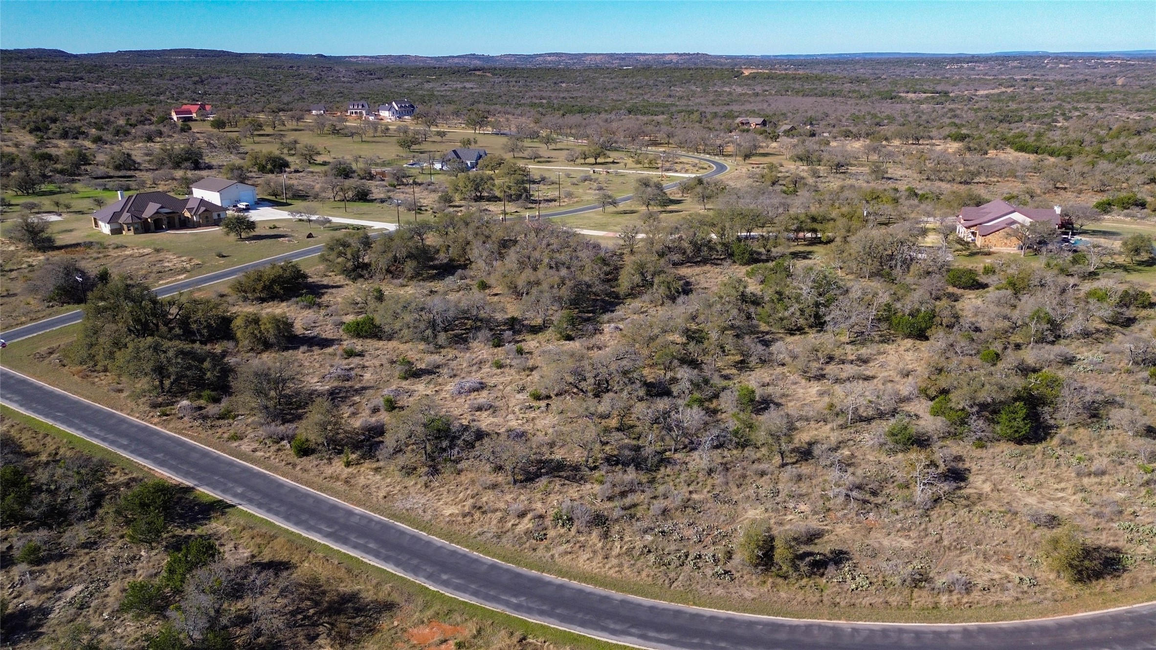 Lot 20 Comanche Ridge Round Mountain, TX 78663 - Photo 9 of 34 AERIAL - INTERIOR VIEW OF LOT 20