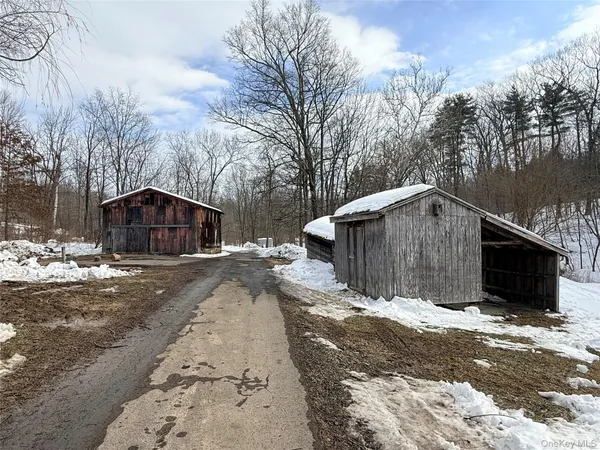a house with trees in front of it