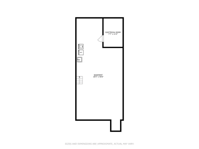 a view of a brick building with many windows