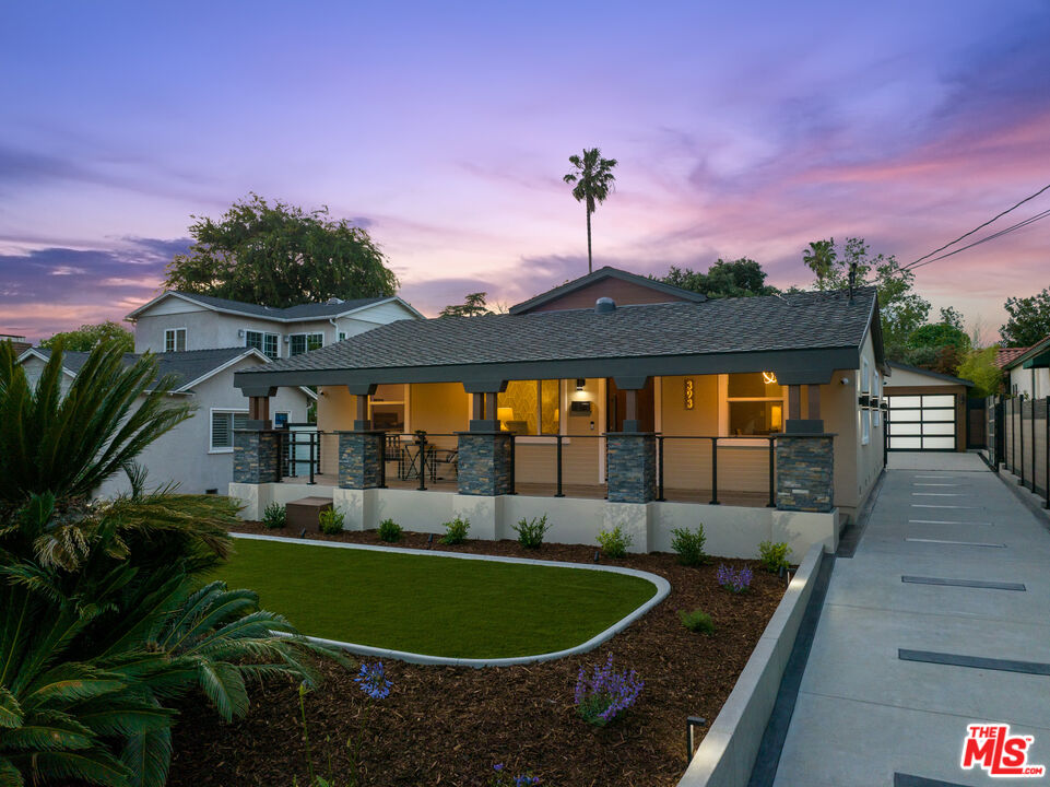 393 Allendale Road Pasadena, CA 91106 - Photo 70 of 75 a view of a swimming pool with a patio