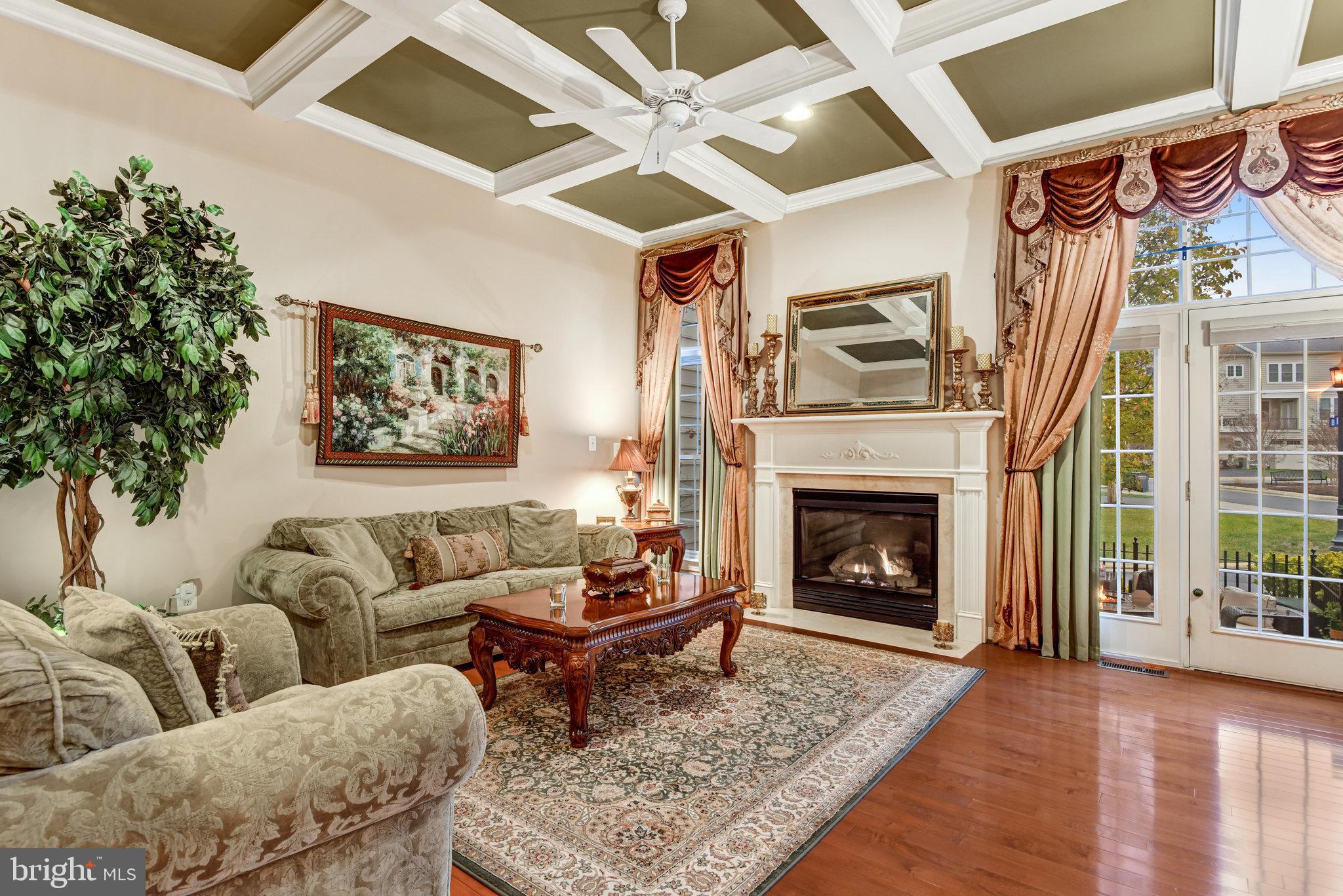 24958 Brookbark Terrace Chantilly, VA 20152 - Photo 2 of 26 a living room with furniture and a fireplace