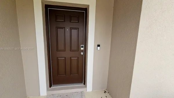 a view of front door