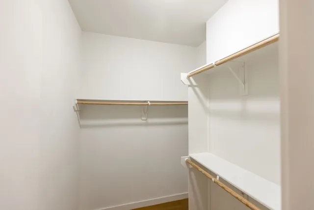 a close up view of racks on the wall