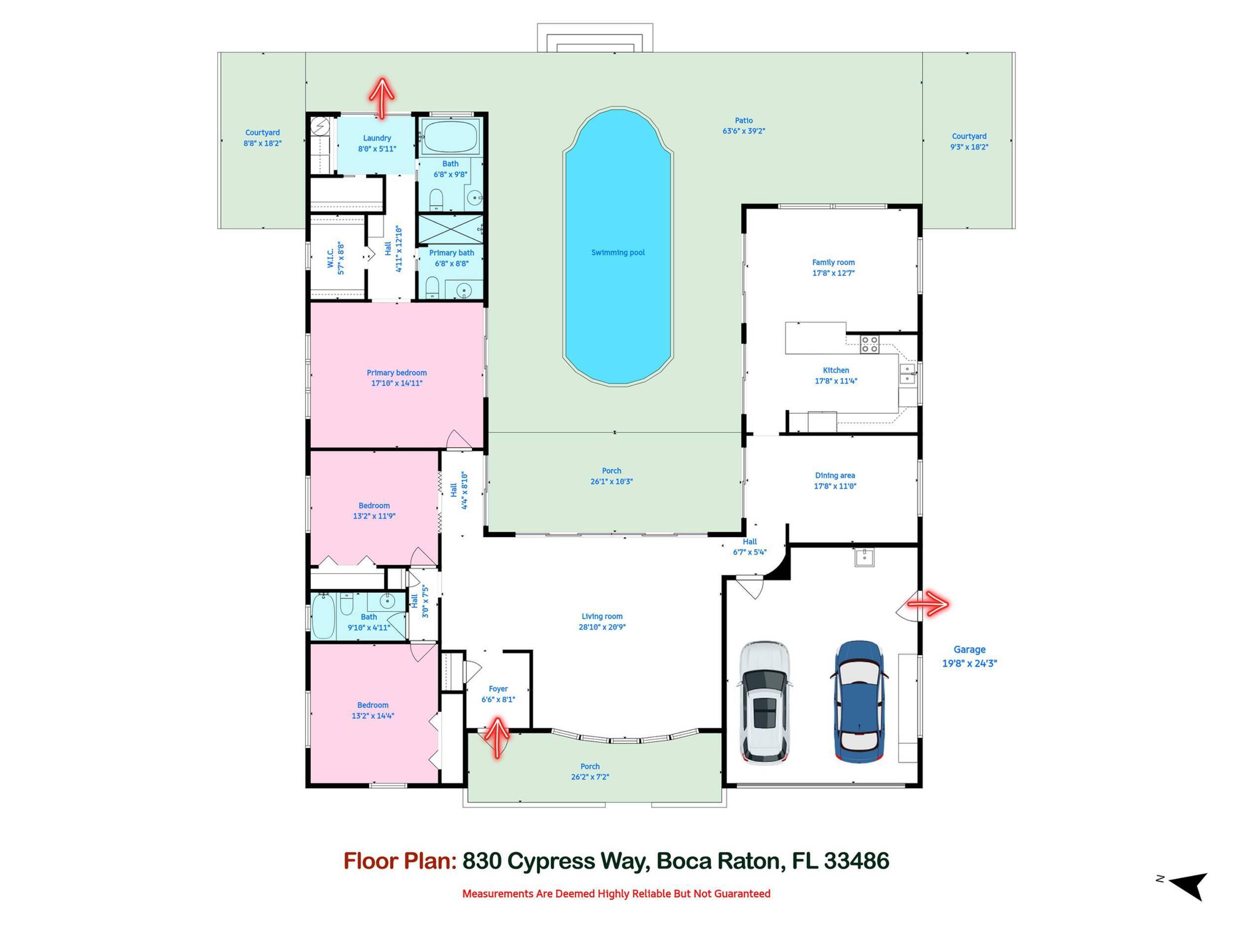 830 Cypress Way Boca Raton, FL 33486 - Photo 22 of 22 Floor Plan