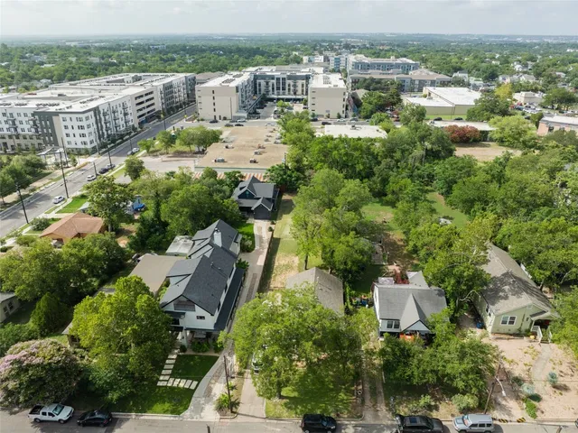 an aerial view of multiple house