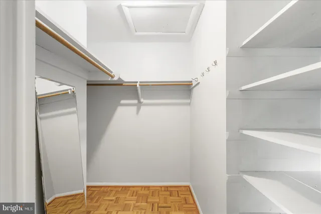 a view of walk in closet