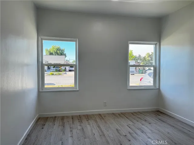 an empty room with window