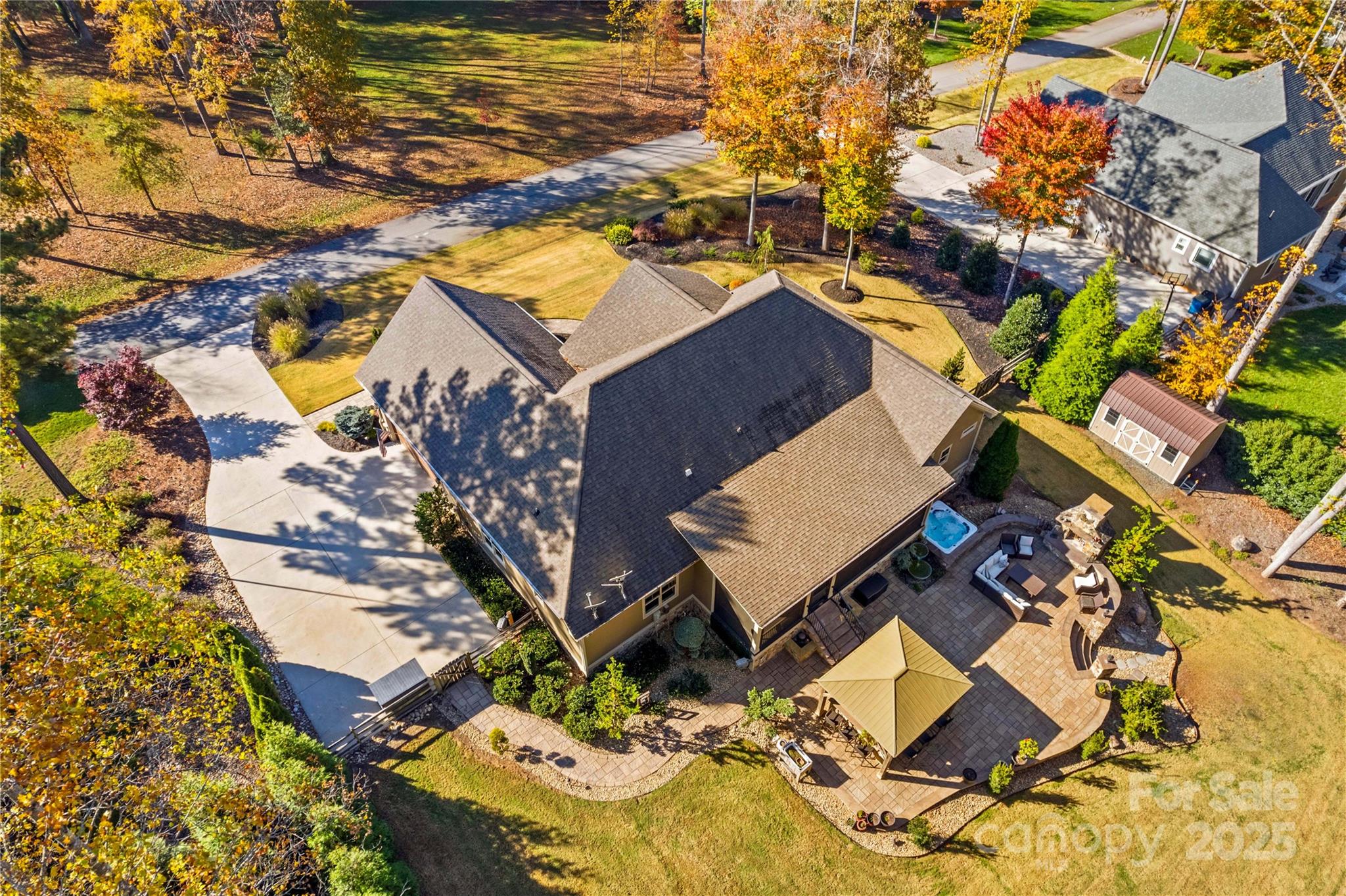 8612 Amandine Way Terrell, NC 28682 - Photo 31 of 48 an aerial view of residential houses with outdoor space