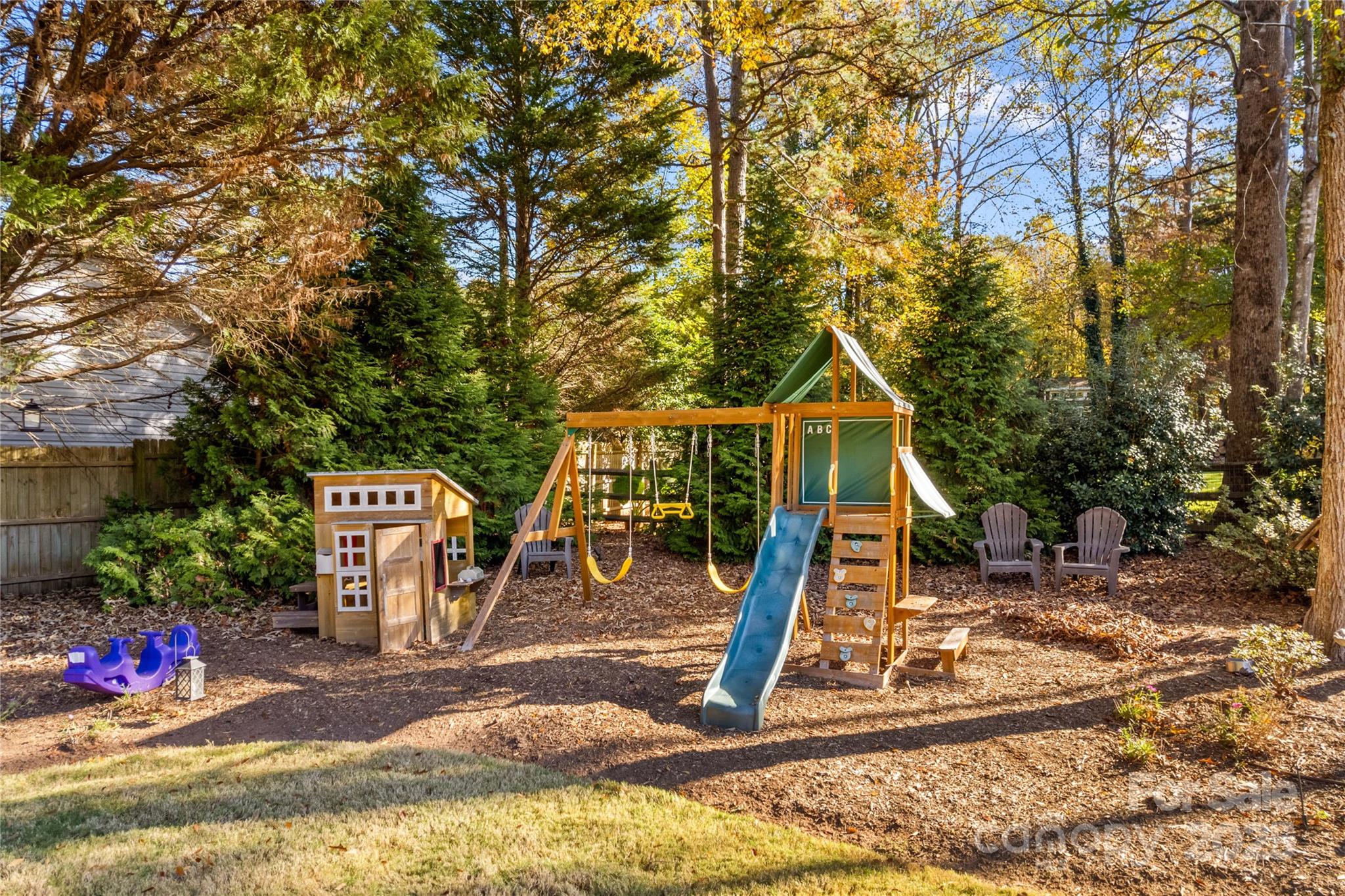 8612 Amandine Way Terrell, NC 28682 - Photo 42 of 48 a view of a wooden floor and sign on the side of the house