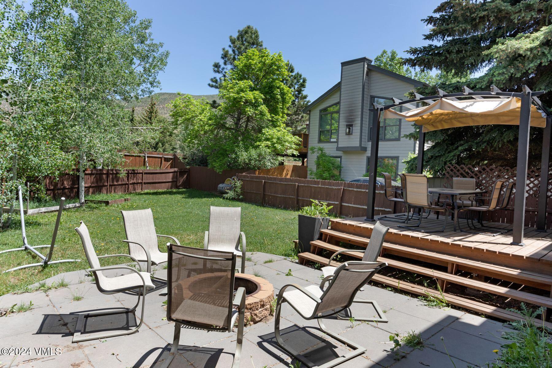 149 Deer Boulevard, Unit A Eagle-Vail, CO 81620 - Photo 4 of 22 a view of backyard of house with seating space