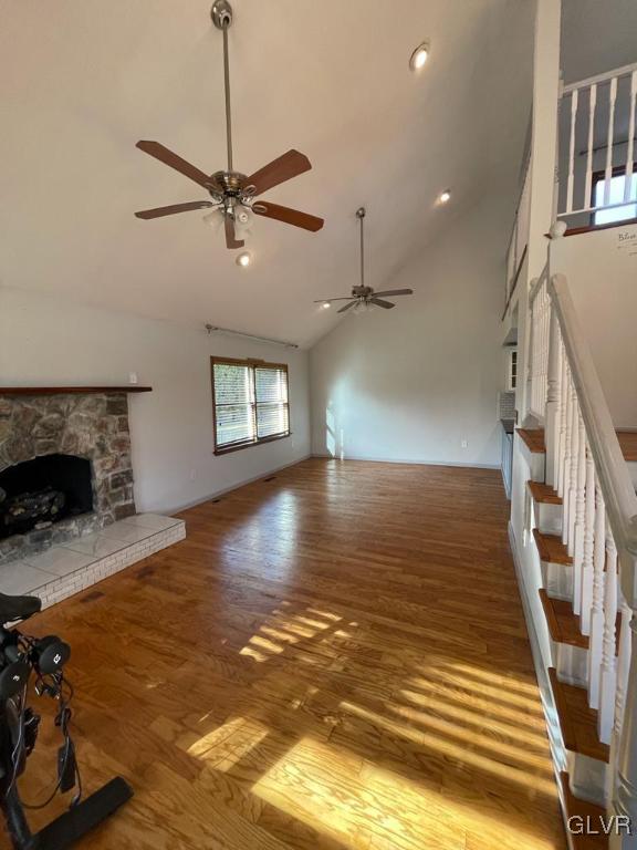 1377 Mill Road Bangor, PA 18013 - Photo 13 of 34 Living and Dining Rooms..beautiful oak floors, Ra
