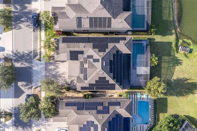 a view of house with a lake view