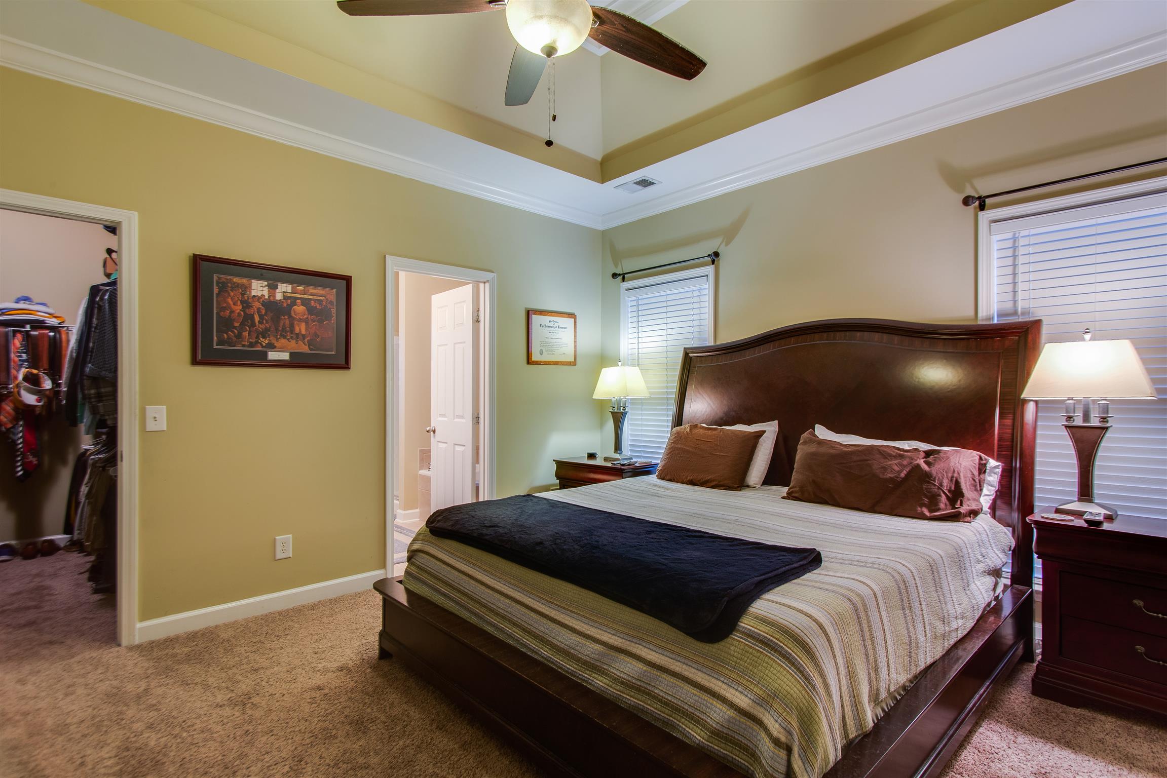 406 Reagan Road Mount Juliet, TN 37122 - Photo 12 of 23 Spacious master with a tray ceiling and the perfect amount of natural light