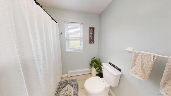 a white toilet sitting next to a shower curtain