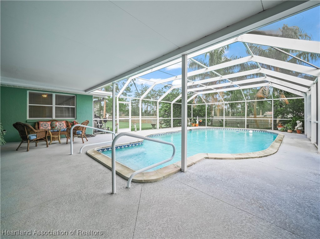 5342 Lime Road Sebring, FL 33875 - Photo 45 of 47 PORCH AND POOL AREA