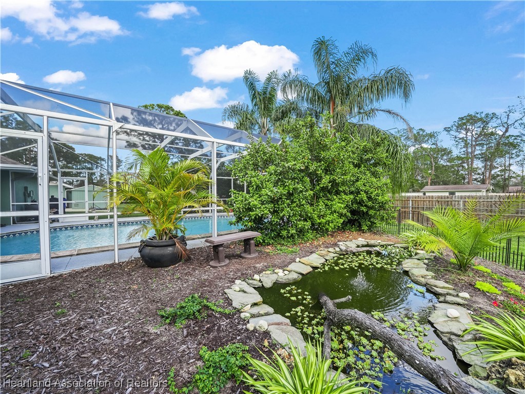 5342 Lime Road Sebring, FL 33875 - Photo 46 of 47 THE GOLDFISH POND MAKES THE MOST WONDERFUL, SOOTHING SOUND!