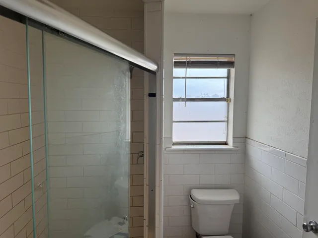 a bathroom with a toilet
