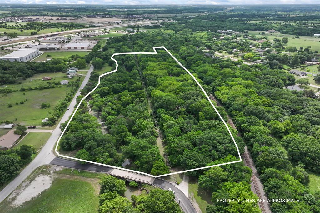 3650 Mt Zion Road Midlothian, TX 76065 - Photo 37 of 38 Approximate outline of the 10 acre spread. You can see the large creek down the left side of the photo.
