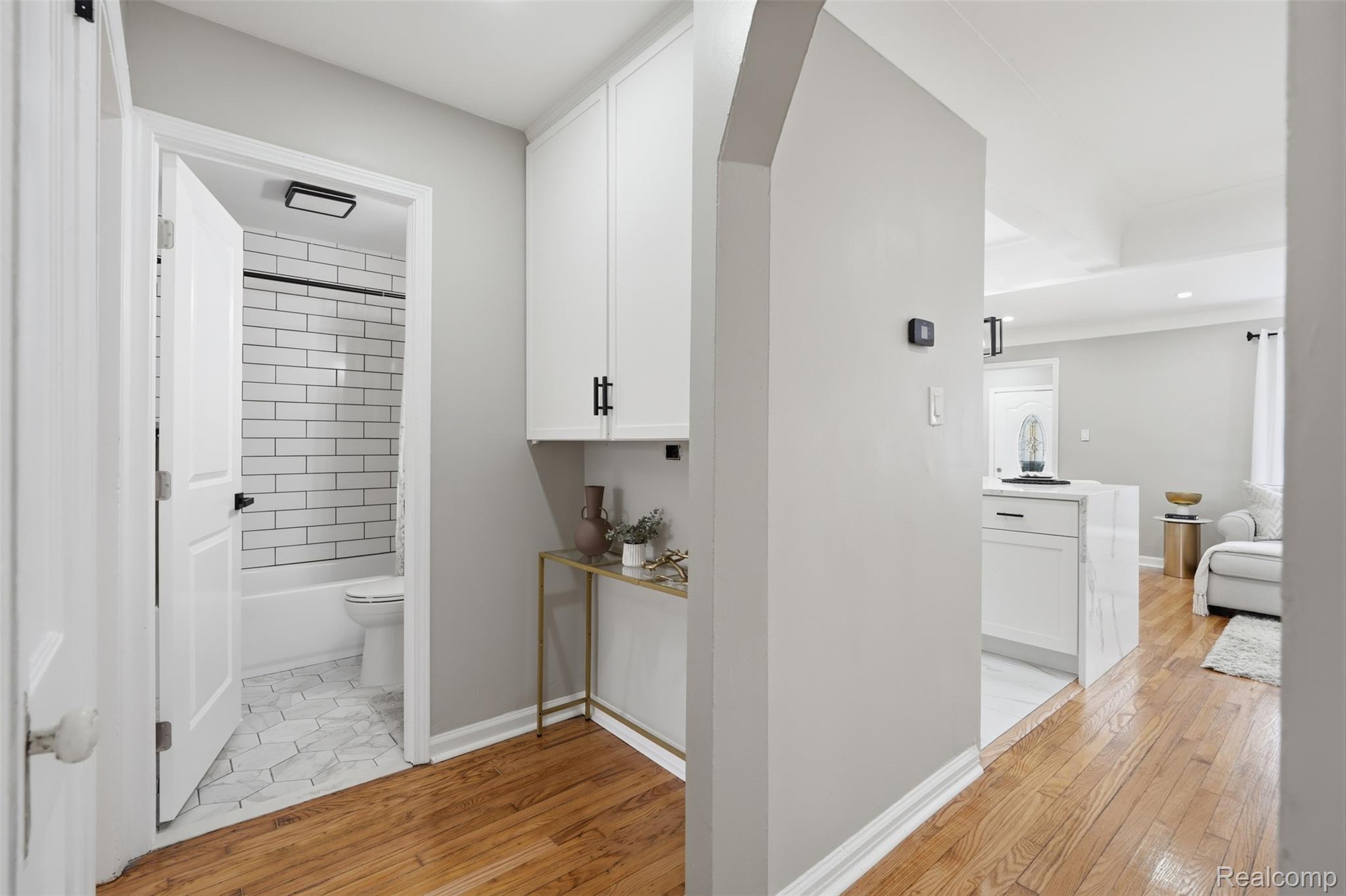 16636 Ardmore Street Detroit, MI 48235 - Photo 14 of 27 Hallway with light wood-style flooring and recessed lighting