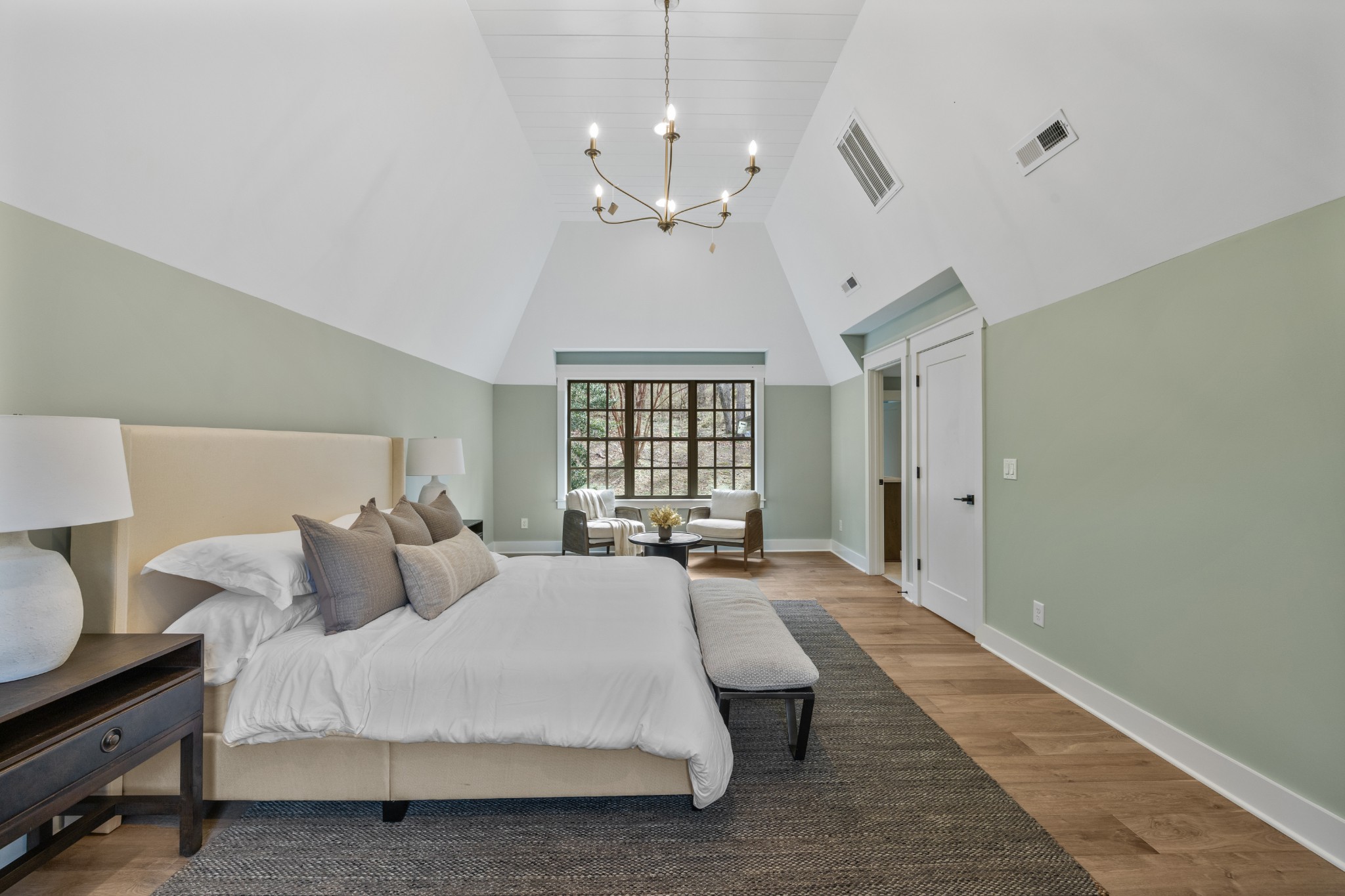 4366 Chickering Lane Nashville, TN 37215 - Photo 12 of 32 a spacious bedroom with a bed couch and window