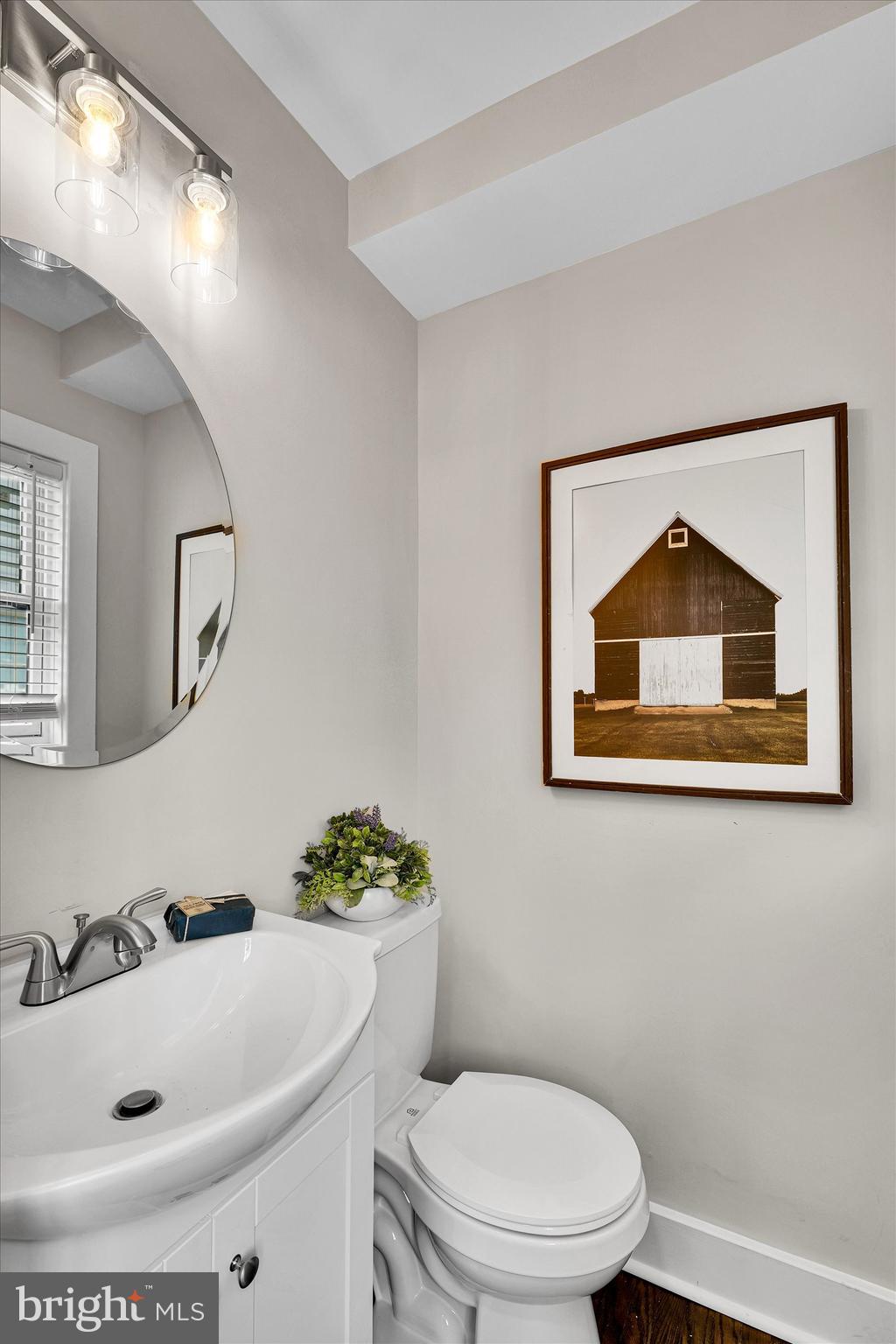 330 Hazel Avenue Delanco, NJ 08075 - Photo 15 of 54 a bathroom with a toilet sink and mirror