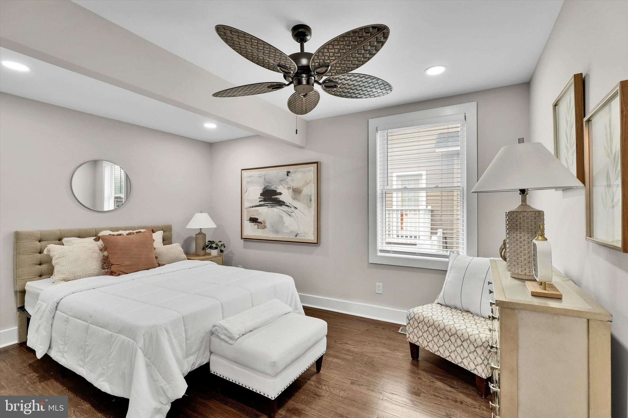 330 Hazel Avenue Delanco, NJ 08075 - Photo 27 of 54 a bedroom with bed and a chandelier
