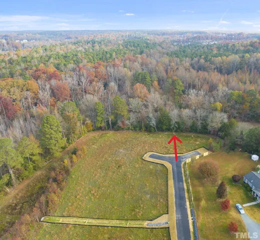 a view of a lake in middle of the town
