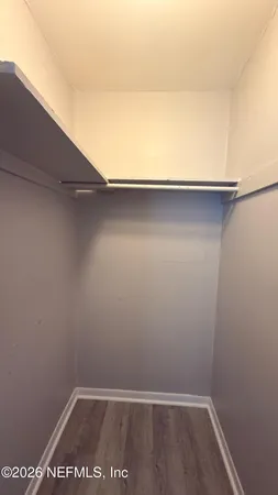 a close up view of racks on the wall