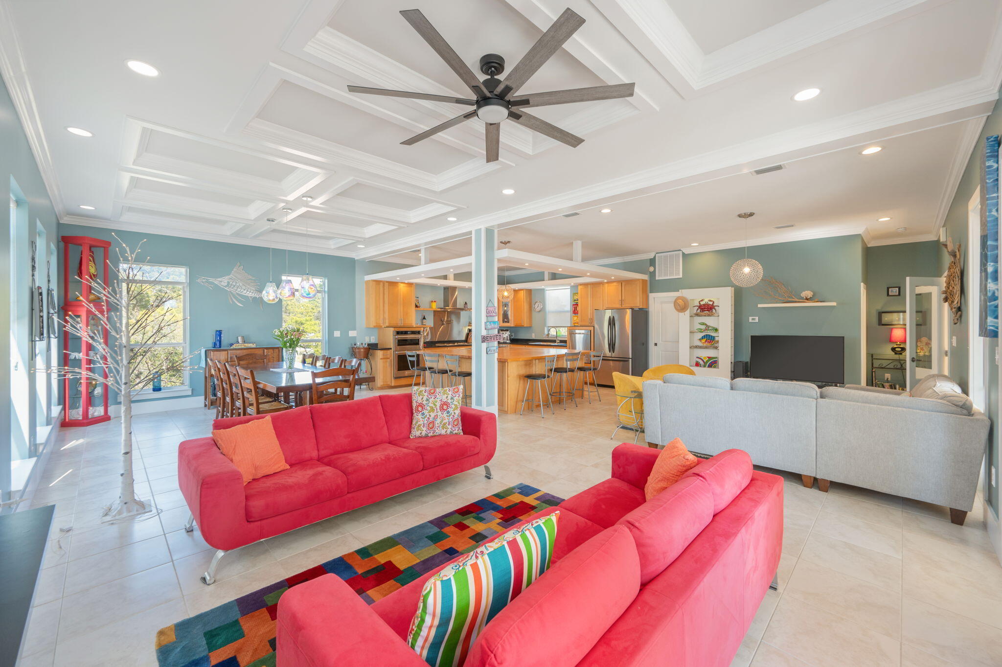 43 St Croix Court Miramar Beach, FL 32550 - Photo 23 of 53 a living room with furniture kitchen view and a large window
