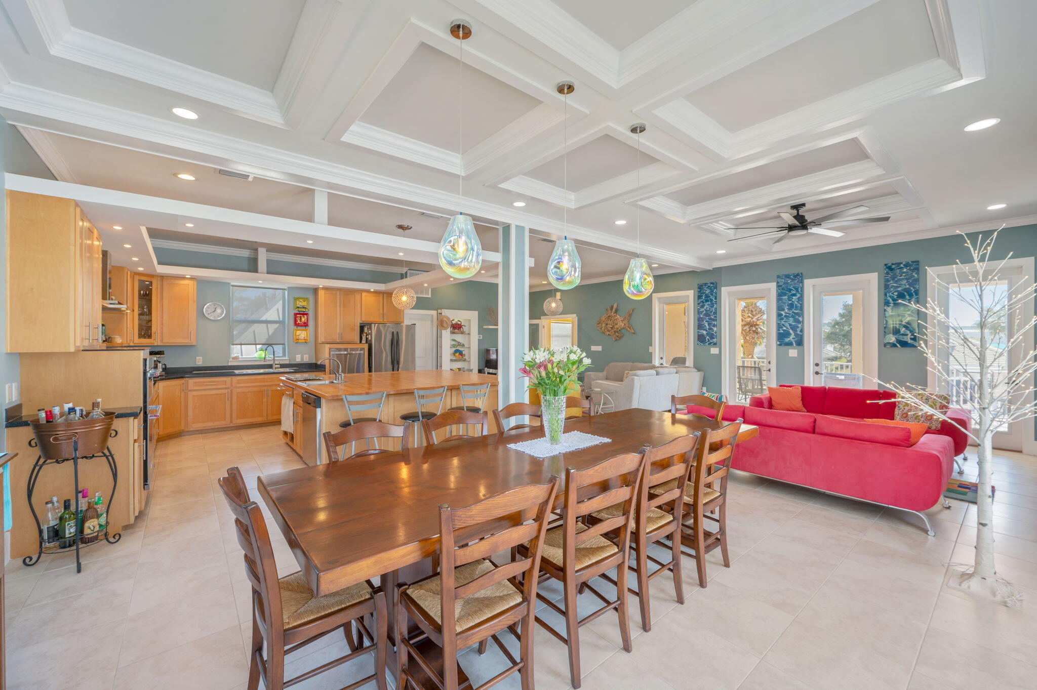 43 St Croix Court Miramar Beach, FL 32550 - Photo 25 of 53 a dining room with furniture a rug and a chandelier