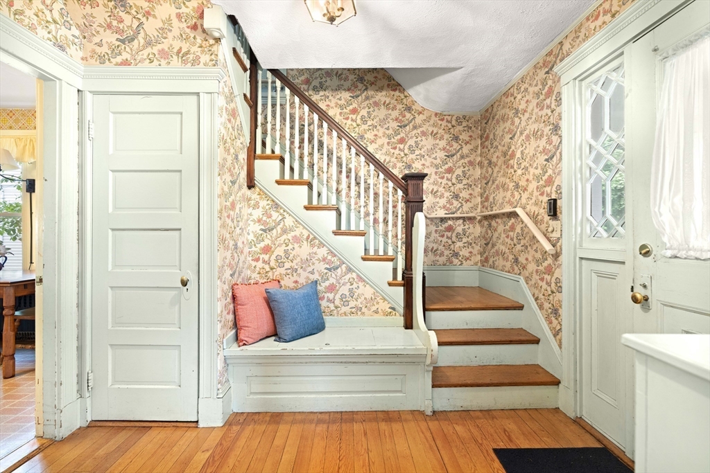 4 Prince Street Marblehead, MA 01945 - Photo 4 of 27 a view of entryway and hall with wooden floor