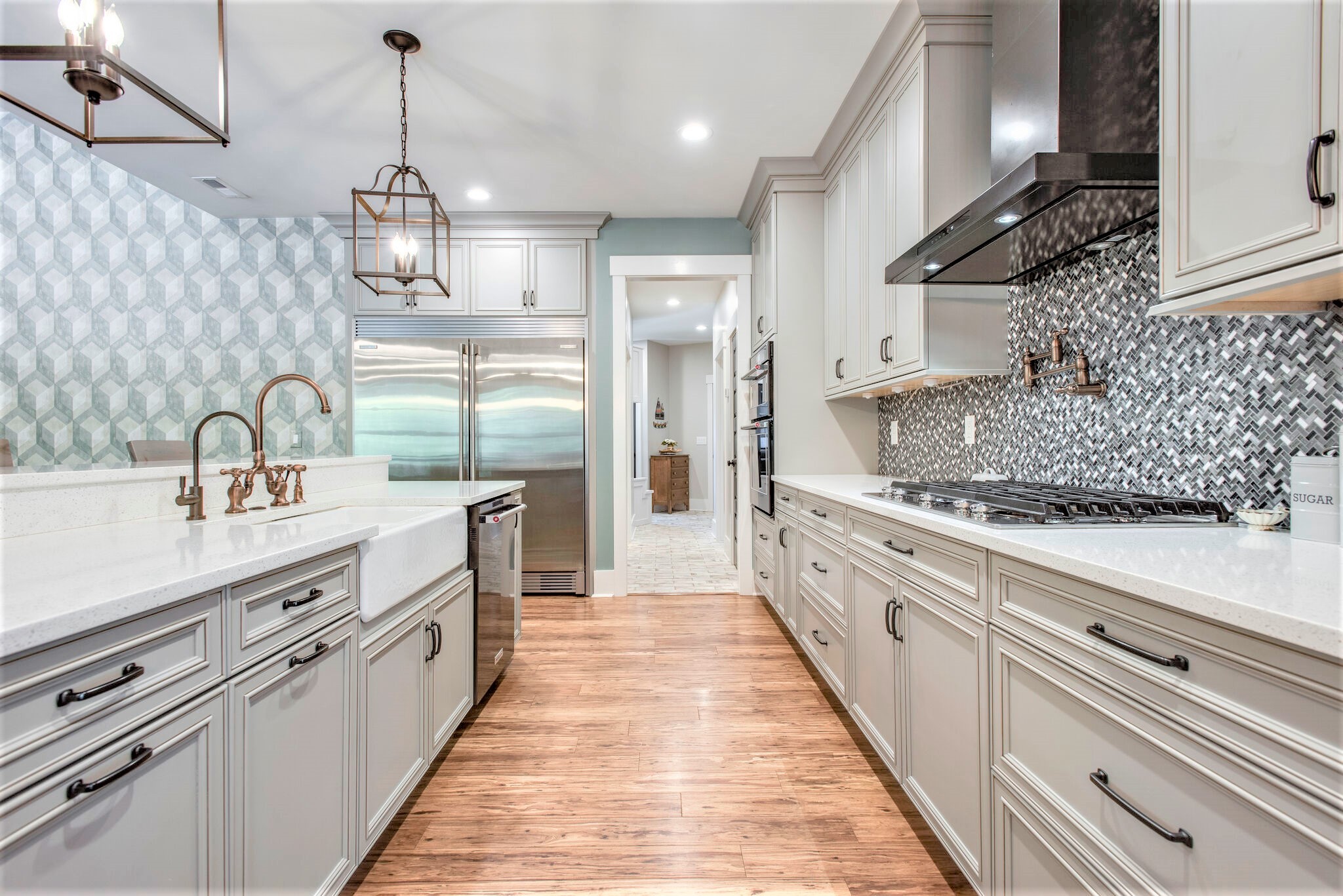 1387 Camp Ravine Road Burns, TN 37029 - Photo 16 of 49 a large kitchen with kitchen island a sink stainless steel appliances and cabinets