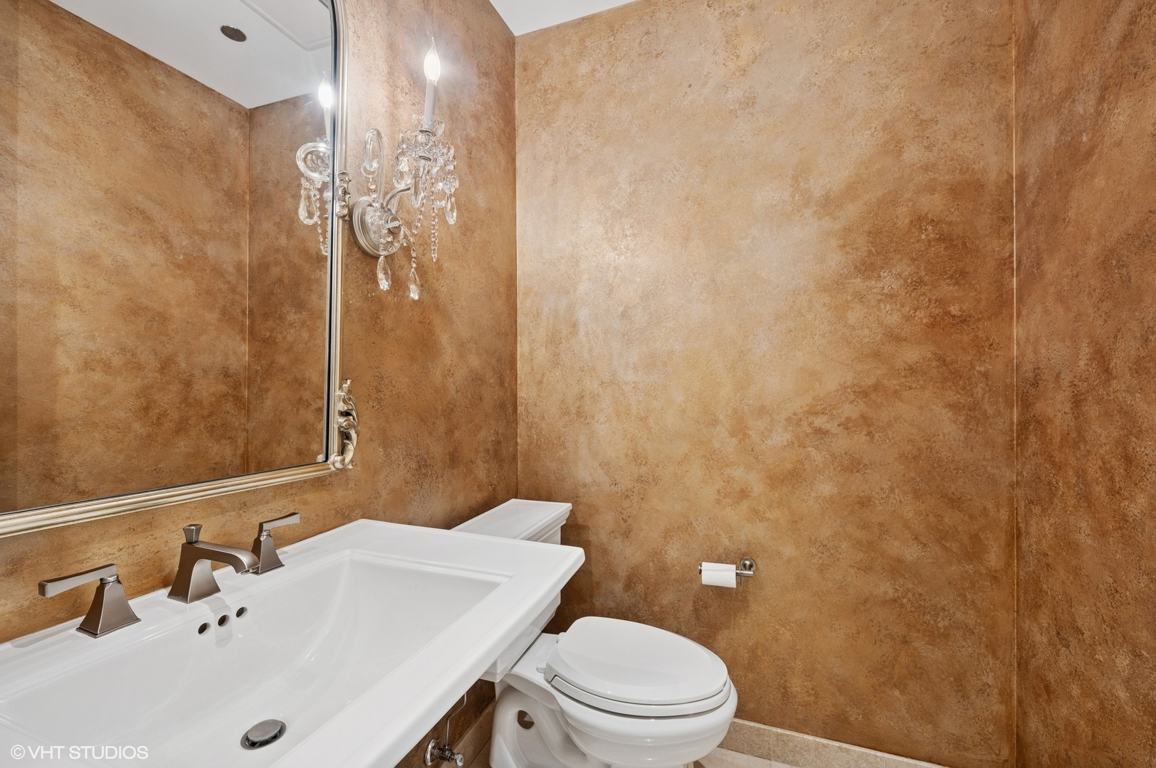 401 North Wabash Avenue, Unit 57F Chicago, IL 60611 - Photo 14 of 45 a bathroom with a sink a toilet and shower