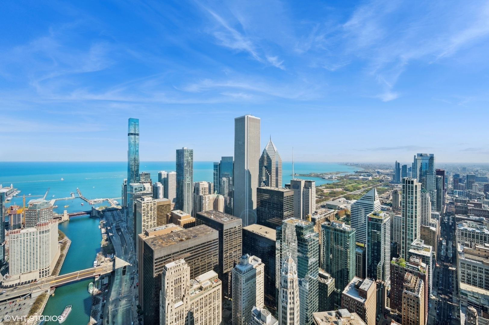 401 North Wabash Avenue, Unit 57F Chicago, IL 60611 - Photo 16 of 45 a view of a city with tall buildings