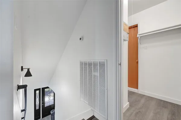 a view of front door with hallway