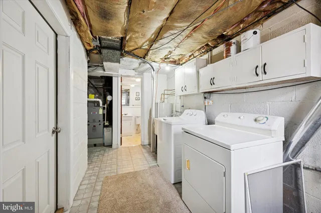 a view of storage and utility room