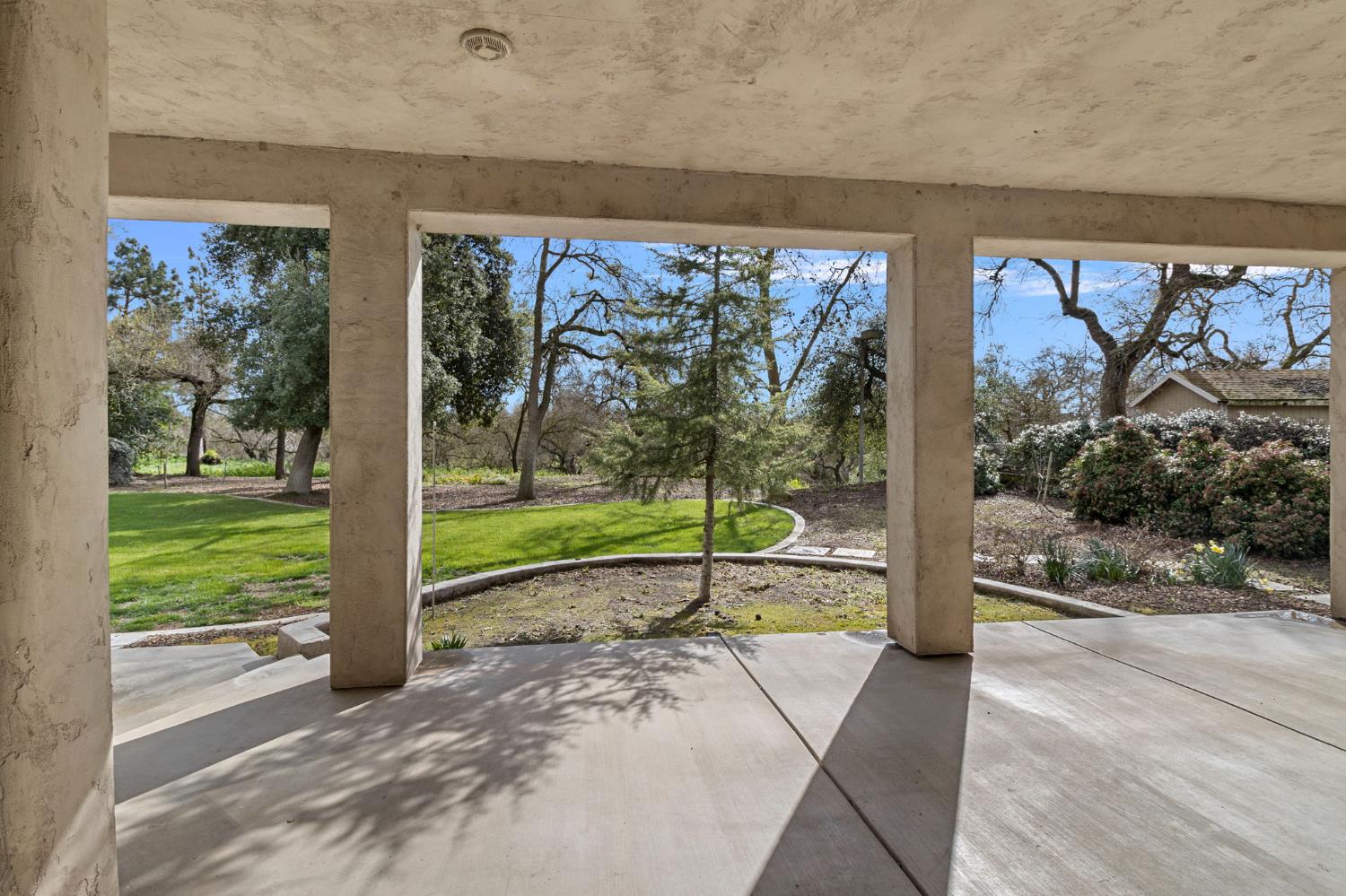 5724 Parker Road Modesto, CA 95357 - Photo 48 of 69 a view of a porch with a big yard