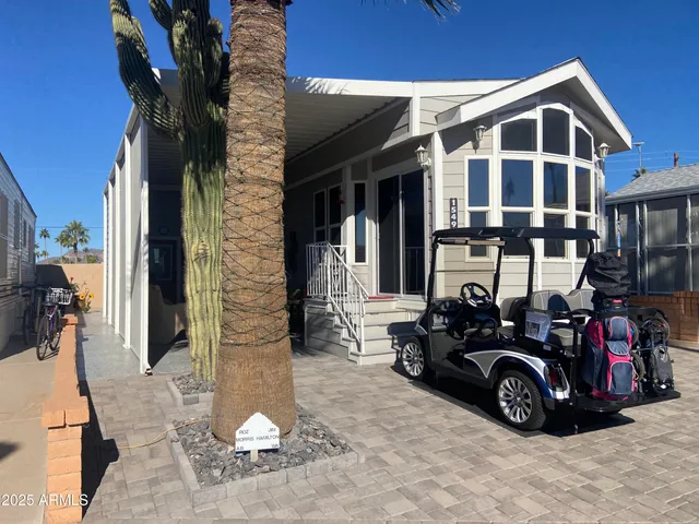 a front view of a house