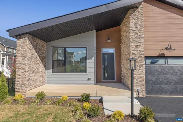 a front view of a house