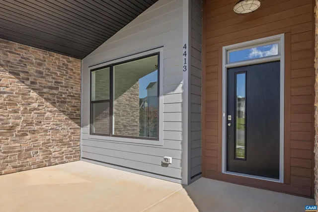 a view of front door of house