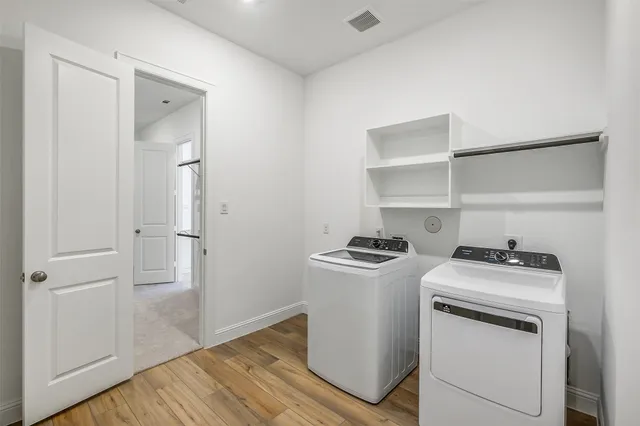 a room with storage and utility