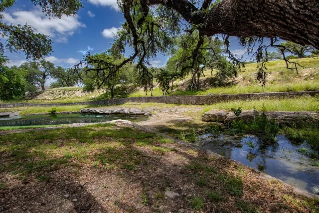 a view of lake from yard