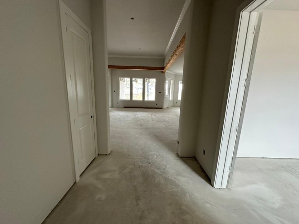370 Cobb Road Leonard, TX 75452 - Photo 3 of 25 Corridor featuring concrete floors and ornamental molding